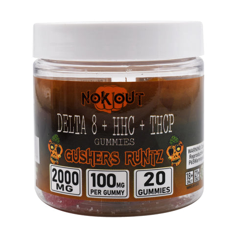 NokOut Delta-8 Gummies w/ HHC & THCP | 2000mg Indica & Sativa Strain