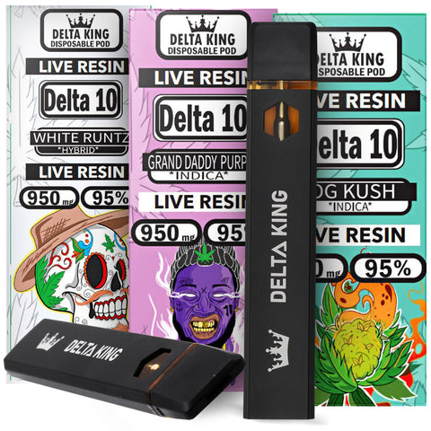 Delta 10 Vape Disposable w/ 1GR Delta-10 THC Oil Hybrid Sativa & Indica Cannabis Strain