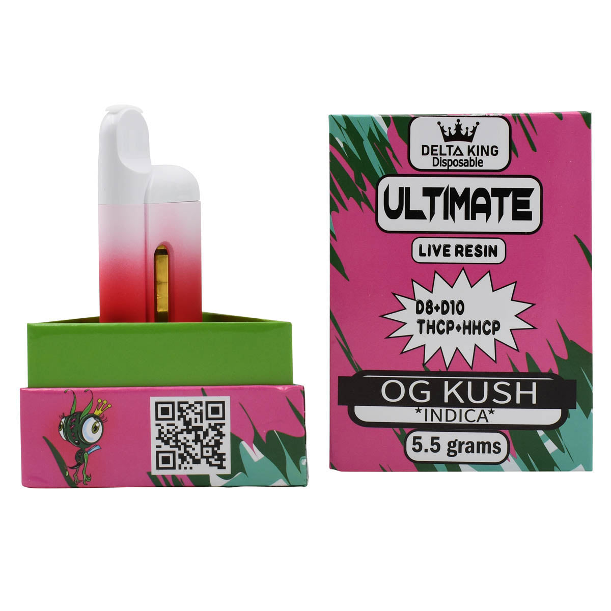 OG Kush Ultimate THC Disposable Vape 5.5gr Indica Cannabis Strain