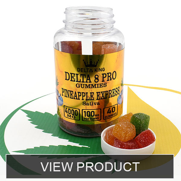 Pineapple Express Strain Specific Gummies with 4000mg Delta 8 THC / Jar