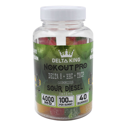 NokOut Delta-8 Gummies PRO w/ HHC & THCP | 4000mg Indica & Sativa Strain