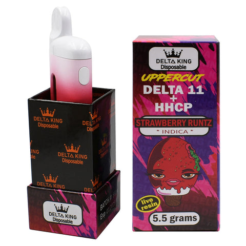 Uppercut Delta 11 Vape Disposable 5.5gr Indica, Sativa or Hemp Extract