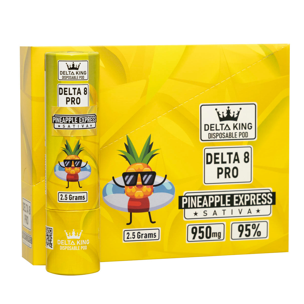 PRO Delta 8 Disposable Vape 2.5gr / 2500mg Pineapple Express - Sativa