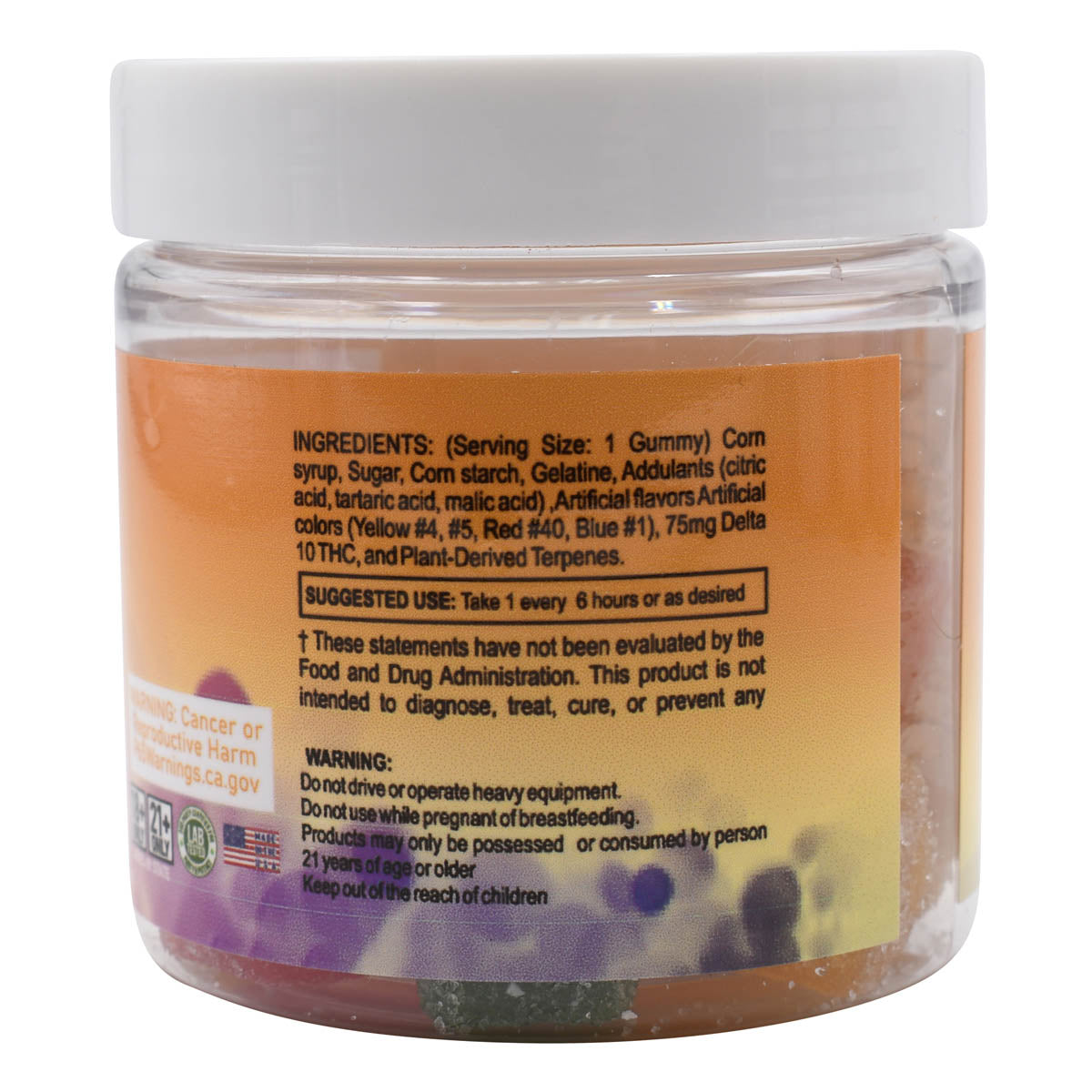 Pineapple Express Delta 10 Gummies 1500mg Sativa Cannabis Strain 20ct/ DeltaKing