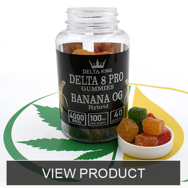 Banana OG Strain Specific Gummies with 4000mg Delta 8 THC / Jar