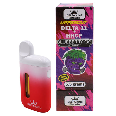 Uppercut Delta 11 Vape Disposable 5.5gr Indica, Sativa or Hemp Extract