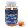 Delta 8 Gummies PRO Jar 40ct Blue Razz Hybrid Cannabis Strain