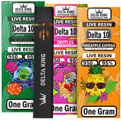 Delta 10 Vape Disposable w/ 1GR Delta-10 THC Oil Sativa & Indica Strain