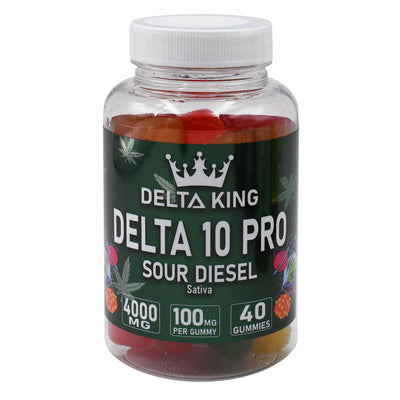 Delta 10 Gummies PRO - 100mg D10-THC Per Gummy 40ct. Strain Flavors