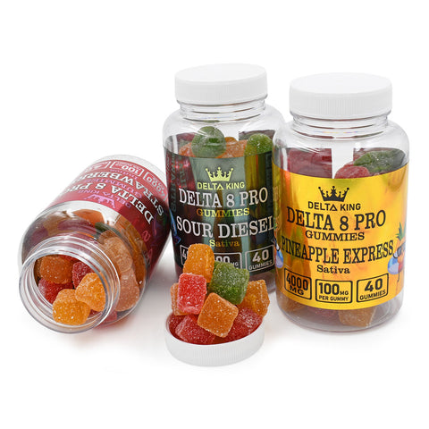 Delta-8 PRO Gummies - 4000mg D8-THC Cannabis Strain Flavors