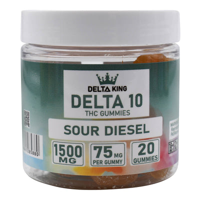 Delta 10 Gummies, 20ct. 100mg D10-THC Per Gummy - Canna Strain Flavors