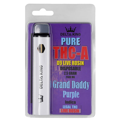 PURE THCA Vape 2.5GR Delta-8 THC-A Distillate, Sativa & Indica Strains