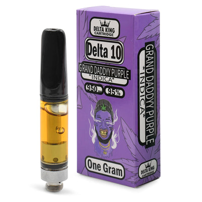 Delta 10 Carts 1 Gram Prefilled Indica, Sativa or Hybrid Strain D10 THC Oil