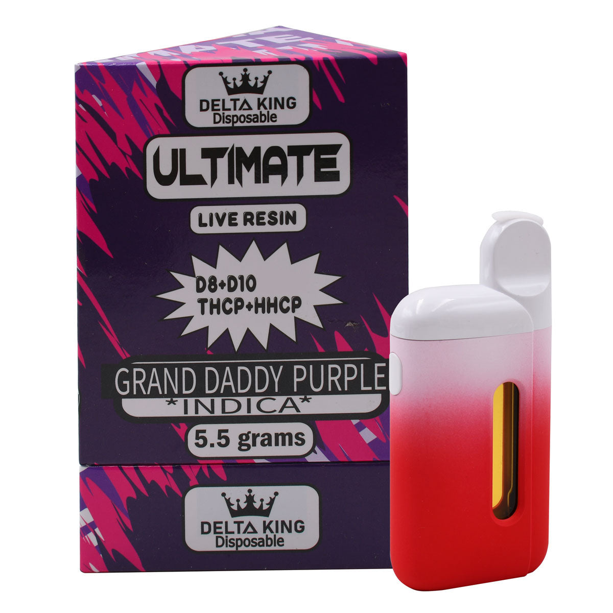 Grand Daddy Purple Ultimate THC Disposable Vape 5.5gr Indica Cannabis