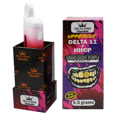 Uppercut Delta 11 Vape Disposable 5.5gr Indica, Sativa or Hemp Extract