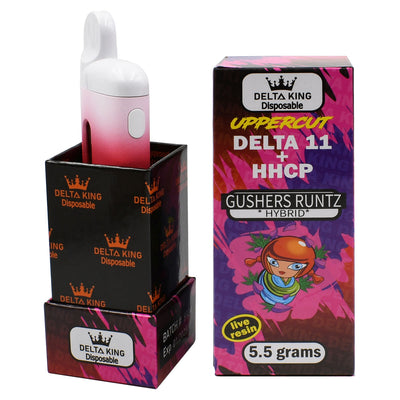 Uppercut Delta 11 Vape Disposable 5.5gr Indica, Sativa or Hemp Extract