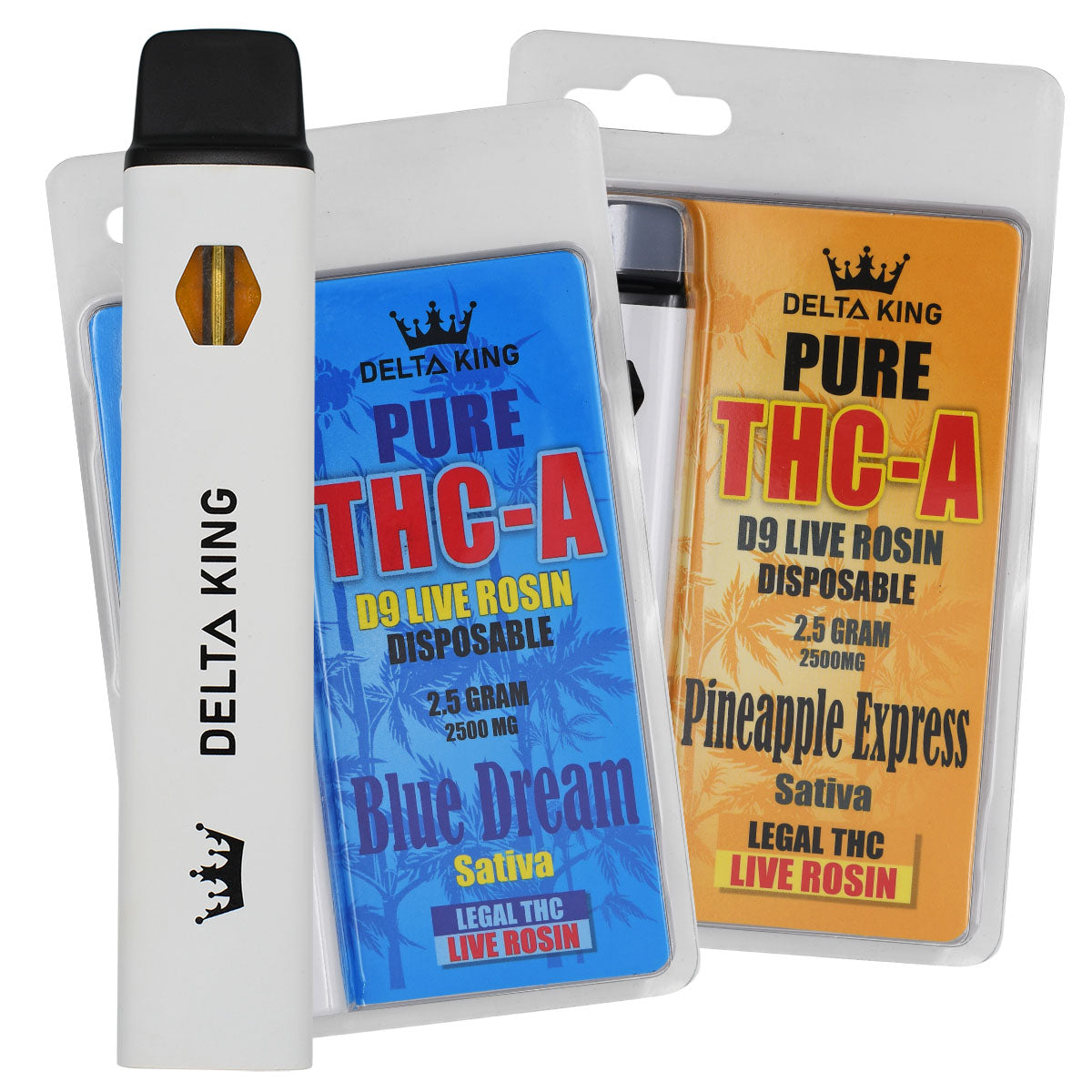 THCA Vape Pen 2.5Gr Pure Liquid Diamonds Delta 8 THC Sativa & Indica ...