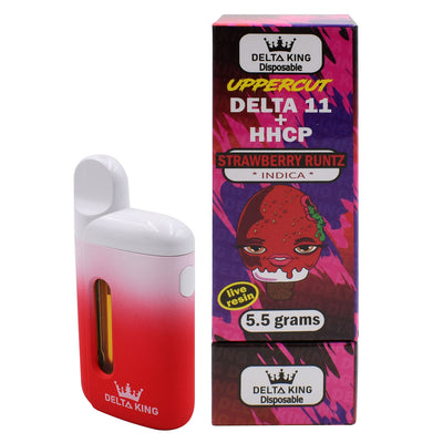 Uppercut Delta 11 Vape Disposable 5.5gr Indica, Sativa or Hemp Extract