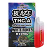 BLAZE THCA Vape in White Runtz Hybrid Strain Based Flavor. Prefilled with 5.5GR of D8, D10, HHC & HHCP Blend THC Oil