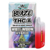 BLAZE THCA Vape in White Widow Hybrid Strain Based Flavor. Prefilled with 5.5GR of D8, D10, HHC & HHCP Blend THC Oil