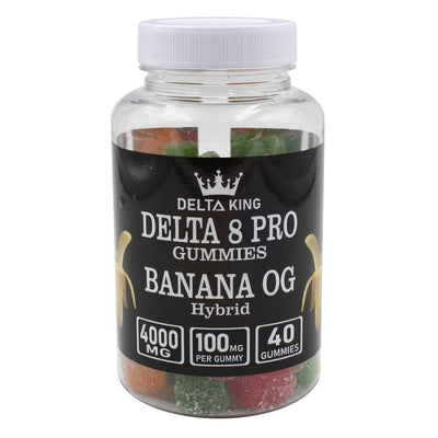 PRO Delta 8 Gummies 40ct Banana OG Hybrid