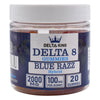 Delta 8 Gummies 20ct Jar Blue Razz Hybrid Cannabis Strains