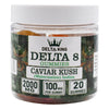 Delta 8 Gummies 20ct Jar Caviar Kush Indica Cannabis Strains