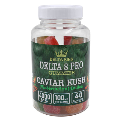 PRO Delta 8 Gummies 40ct Caviar Kush Indica