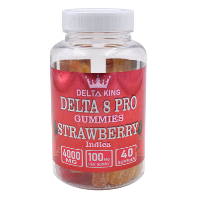 PRO Delta 8 Gummies 40ct Strawberry Runtz Indica